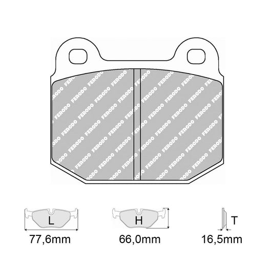 Pastiglie freno FERODO RACING DS3000 FCP116H