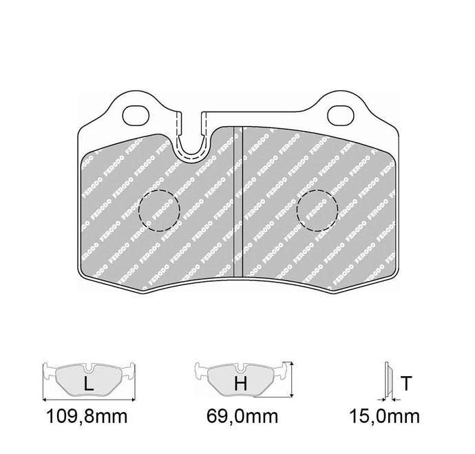 Pastiglie freno FERODO RACING DSUNO FCP1348Z