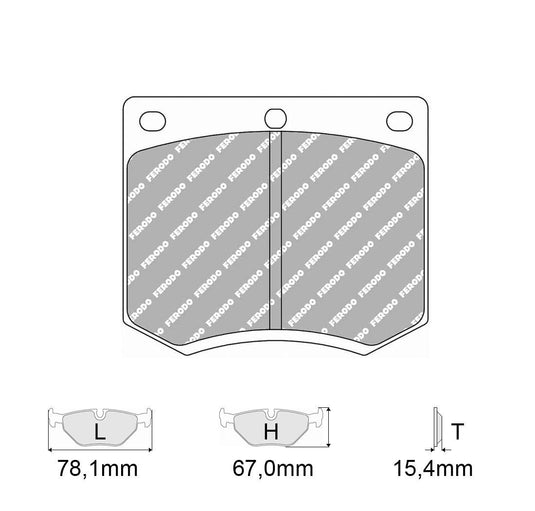 Pastiglie freno FERODO RACING DS2500 FCP167H