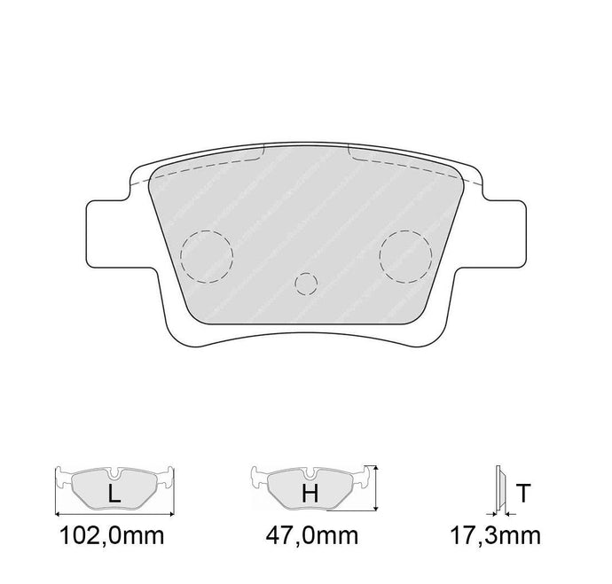 Pastiglie freno FERODO RACING DS2500 FCP1858H