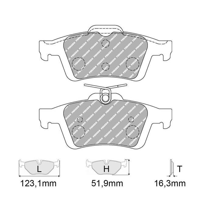 Pastiglie freno FERODO RACING DS2500 FCP1931H