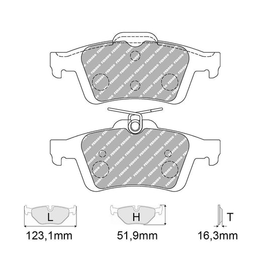 Pastiglie freno FERODO RACING DS2500 FCP1931H