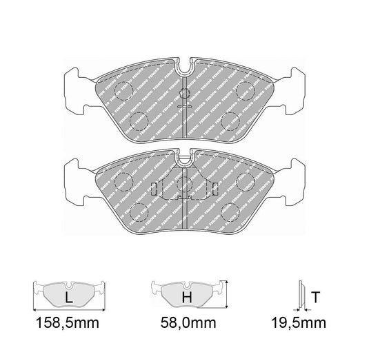 Pastiglie freno FERODO RACING DS3000 FCP256R