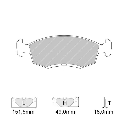 Pastiglie freno FERODO RACING DS2500 FCP276H