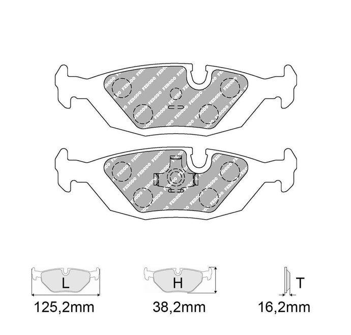 Pastiglie freno FERODO RACING DS2500 FCP296H