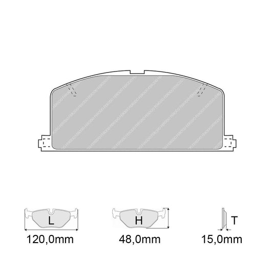 Pastiglie freno FERODO RACING DS3000 FCP308R