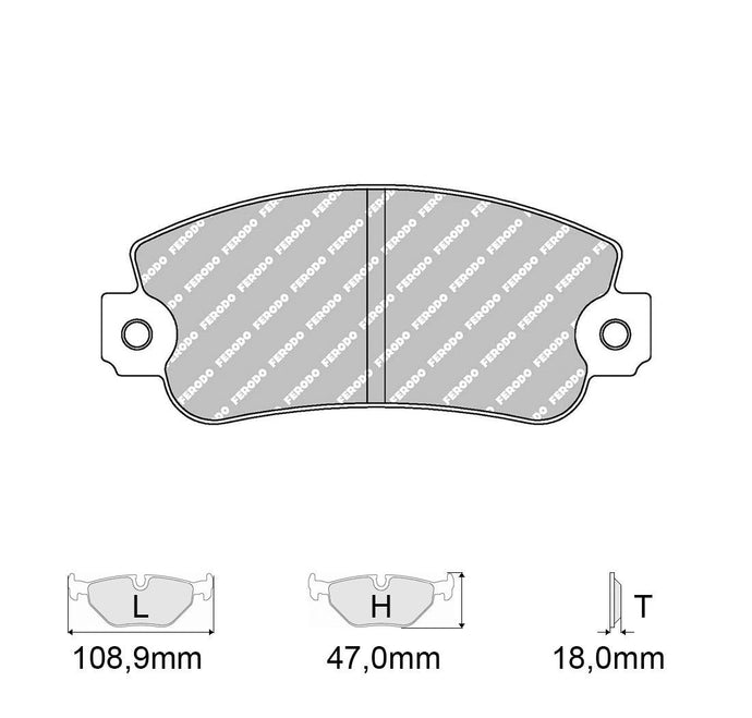 Pastiglie freno FERODO RACING DS2500 FCP351H