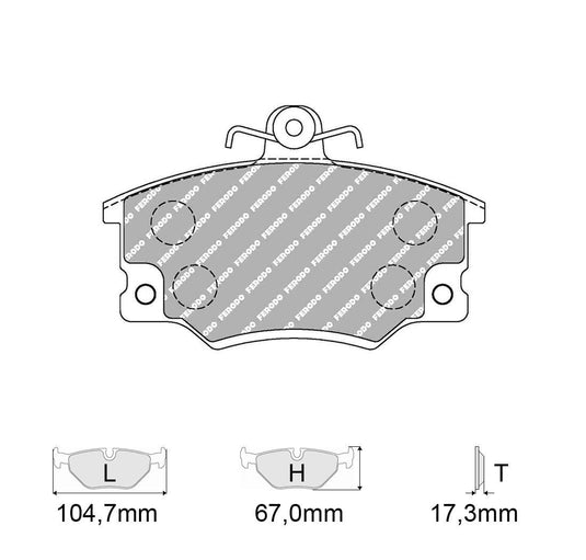 Pastiglie freno FERODO RACING DSUNO FCP370Z