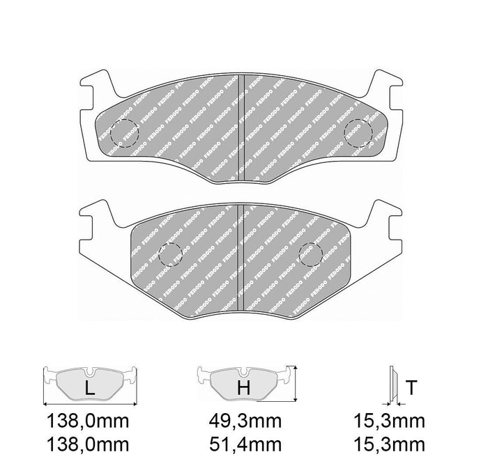 Pastiglie freno FERODO RACING DS2500 FCP392H