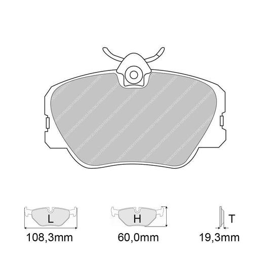 Pastiglie freno FERODO RACING DS3000 FCP415R