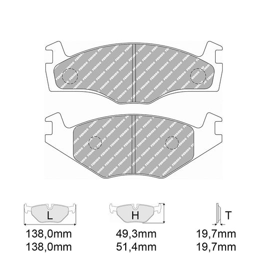 Pastiglie freno FERODO RACING DS2500 FCP419H