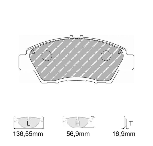 Pastiglie freno FERODO RACING DS2500 FCP4404H