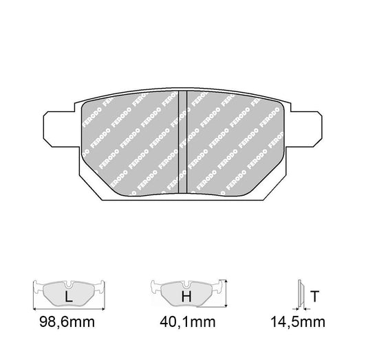 Pastiglie freno FERODO RACING DS2500 FCP4430H