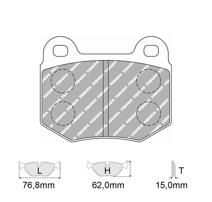 Pastiglie freno FERODO RACING DS2500 FCP448H