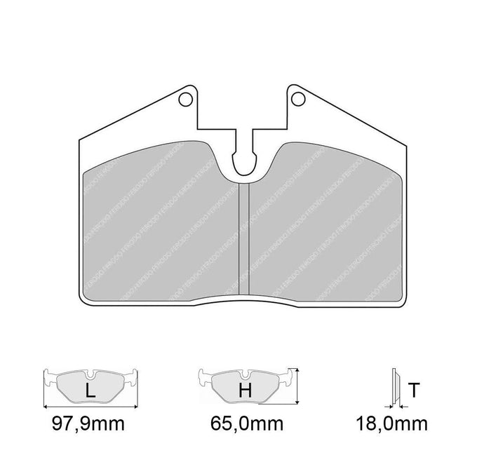 Pastiglie freno FERODO RACING DSUNO FCP451Z