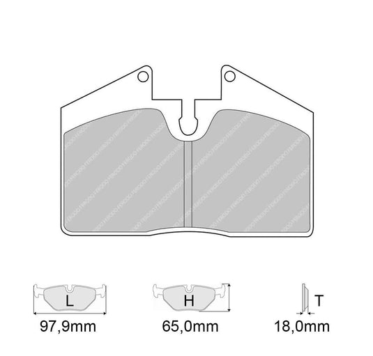 Pastiglie freno FERODO RACING DS2500 FCP451H