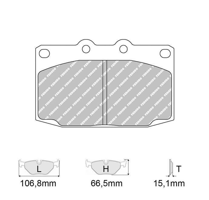 Pastiglie freno FERODO RACING DS3000 FCP483R