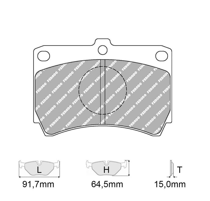 Pastiglie freno FERODO RACING DS2500 FCP487H