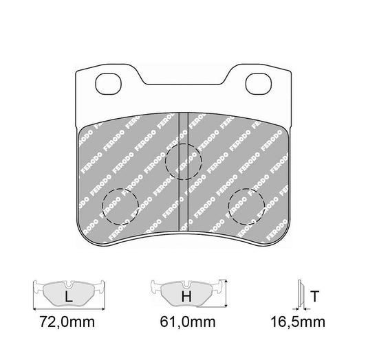 Pastiglie freno FERODO RACING DS2500 FCP535H