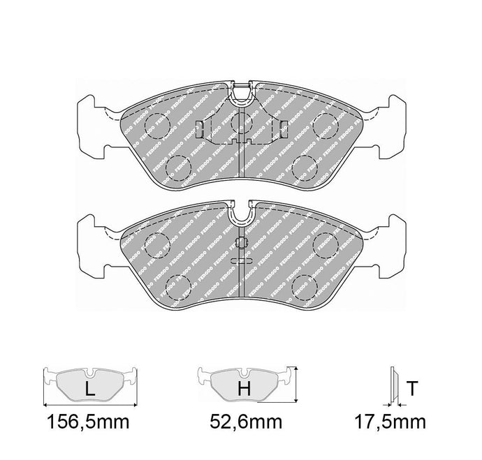 Pastiglie freno FERODO RACING DS2500 FCP584H