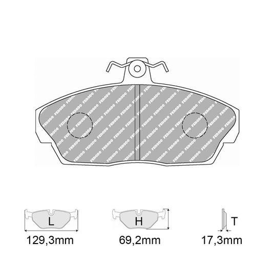 Pastiglie freno FERODO RACING DS2500 FCP613H