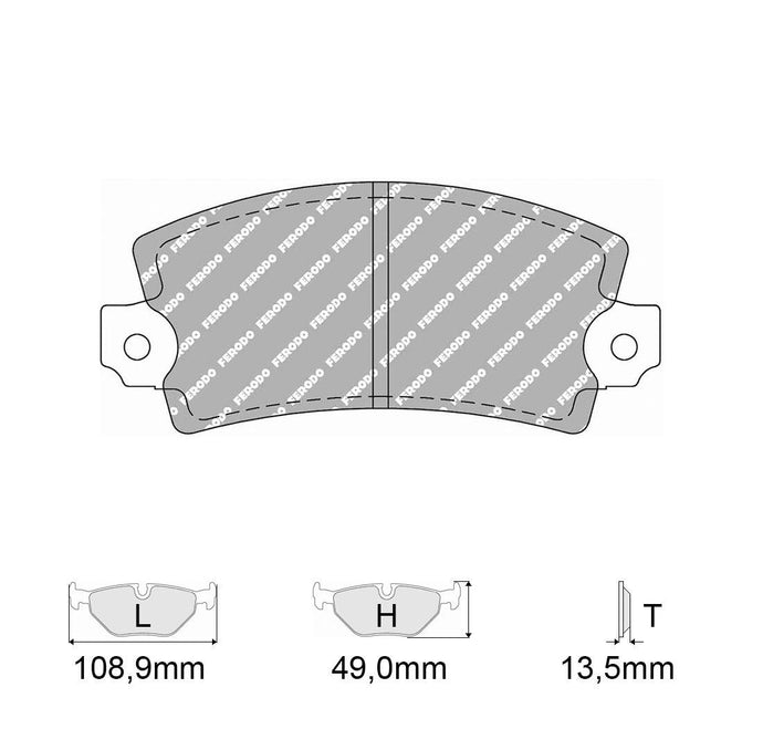 Pastiglie freno FERODO RACING DS2500 FCP72R