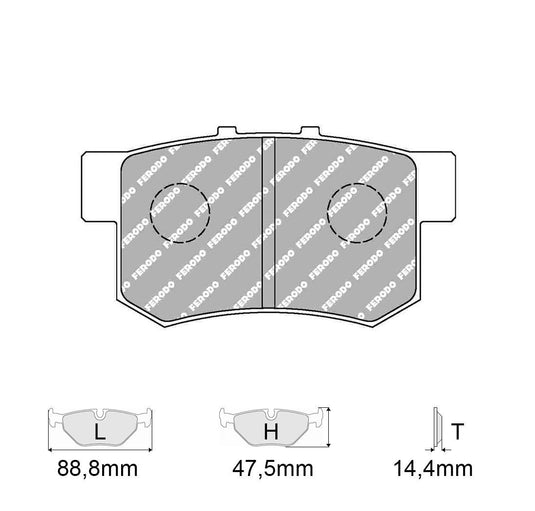 Pastiglie freno FERODO RACING DS3000 FCP956R