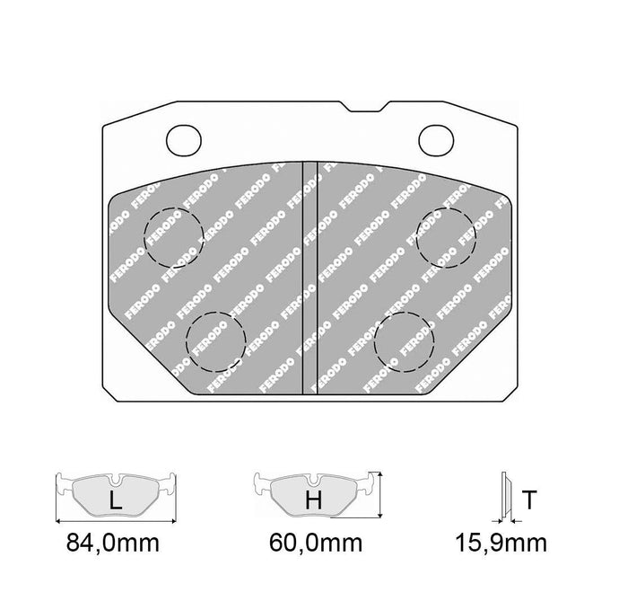 Pastiglie freno FERODO RACING DS3000 FCP96R