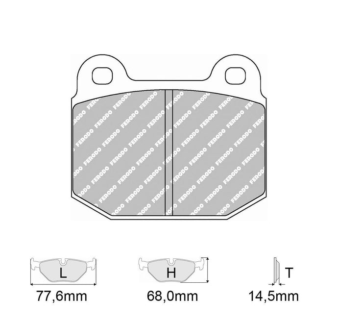 Pastiglie freno FERODO RACING DS3000 FRP3056R