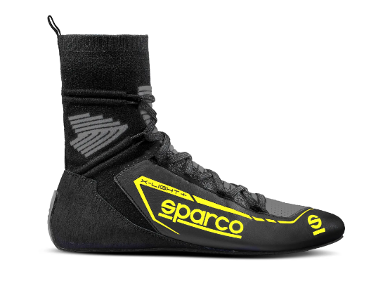 Carica immagine in Galleria Viewer, Scarpe SPARCO RACING X-LIGHT+ - nero giallo fluo scarpa pilota rally salita pista slalom omologata fia omologazione 8856 2018
